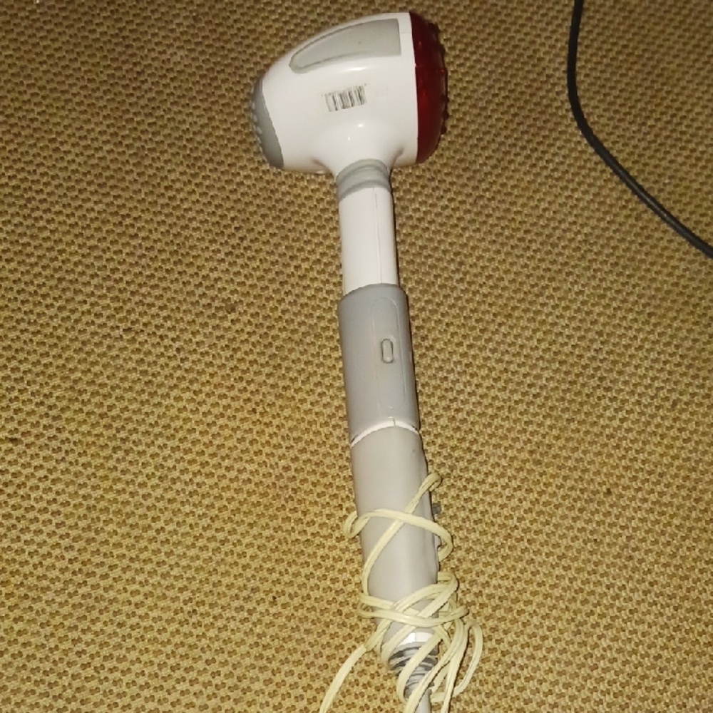 Portable Massager with Red and Gray Design